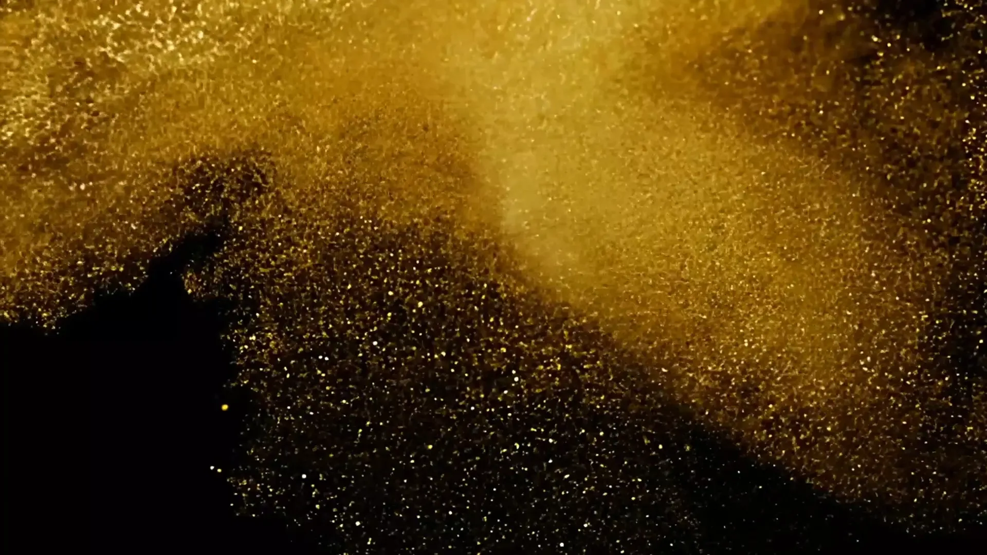 Gleaming Gold Dust Overlay for Cinematic Intros and Trailers